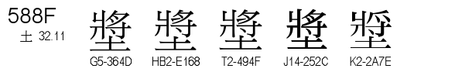 U+588F